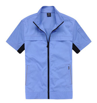 【廠家直銷 夏季廠服 工作服 工廠制服 工裝定做 短袖工作服定做】價格,廠家,圖片,制服、工作服,佛山市南海區唯藍天伊工作服-